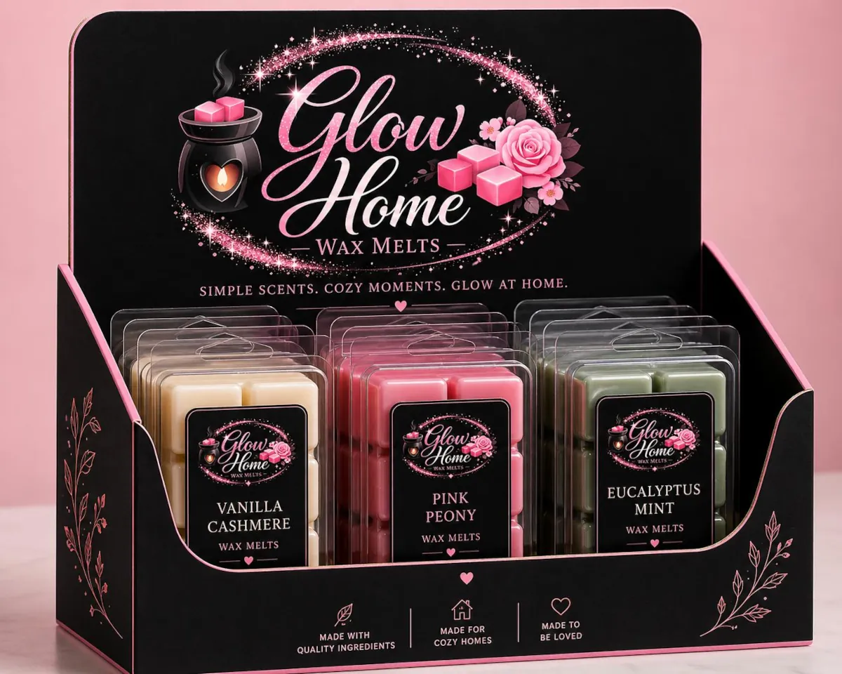 glow-home-wax-melts-display